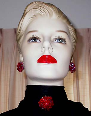 a beautiful vintage costume jewelry parure