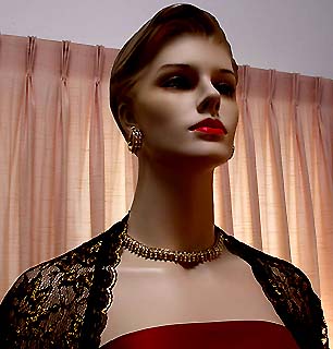 a beautiful vintage costume jewelry parure