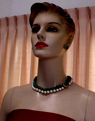 a beautiful vintage costume jewelry parure