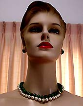a beautiful Juliana vintage costume jewelry necklace, bracelet and earrings