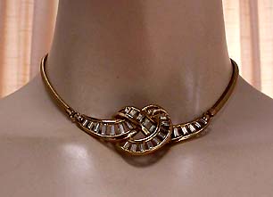 a beautiful vintage costume jewelry parure