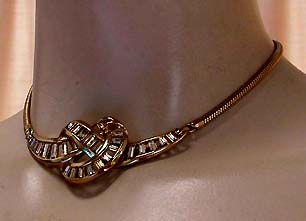 a beautiful vintage costume jewelry parure