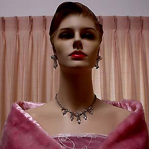 a beautiful vintage costume jewelry parure