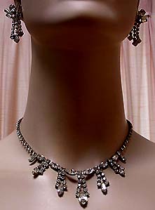 a beautiful vintage costume jewelry parure