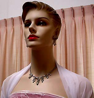 a beautiful vintage costume jewelry parure