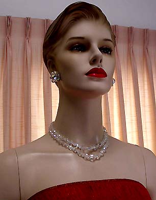 a beautiful vintage costume jewelry parure