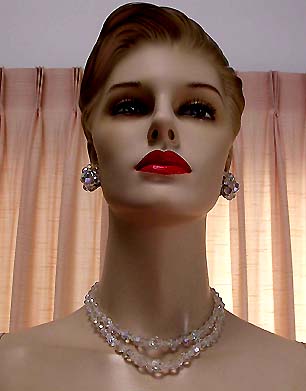 a beautiful vintage costume jewelry parure