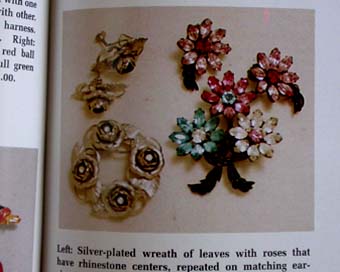 a beautiful vintage costume jewelry parure