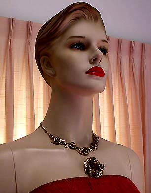 a beautiful vintage costume jewelry parure