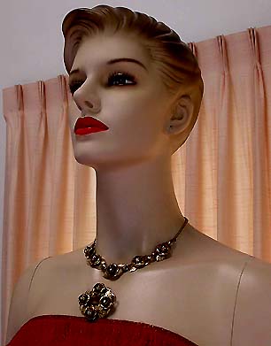 a beautiful vintage costume jewelry parure