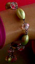 a beautiful vintage costume jewelry parure