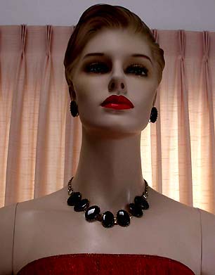 a beautiful vintage costume jewelry parure