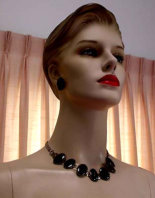 a beautiful vintage costume jewelry parure