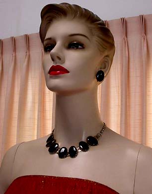 a beautiful vintage costume jewelry parure