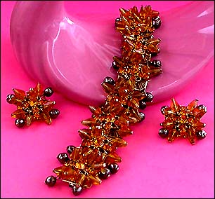a beautiful vintage costume jewelry parure