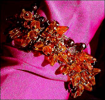 a beautiful vintage costume jewelry parure