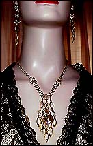 a beautiful Juliana vintage costume jewelry necklace, bracelet and earrings