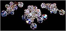 a beautiful Juliana vintage costume jewelry necklace, bracelet and earrings