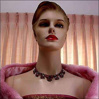a beautiful vintage costume jewelry parure