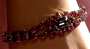 a beautiful vintage costume jewelry parure