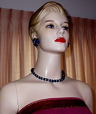 a beautiful vintage costume jewelry parure