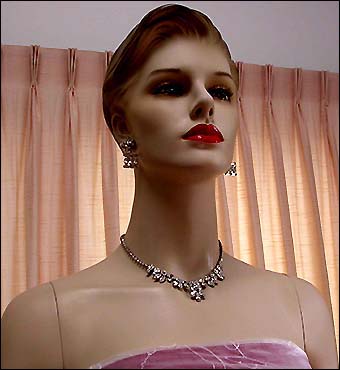a beautiful vintage costume jewelry parure