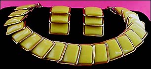a beautiful vintage costume jewelry parure