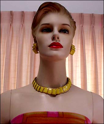 a beautiful vintage costume jewelry parure
