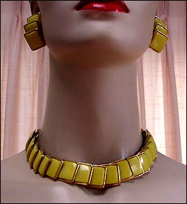a beautiful vintage costume jewelry parure