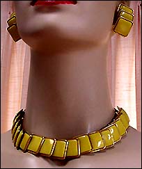 a beautiful vintage costume jewelry parure