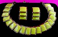 a beautiful Juliana vintage costume jewelry necklace, bracelet and earrings