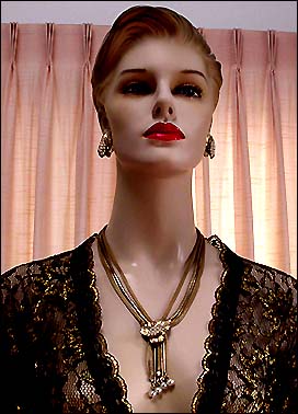 a beautiful vintage costume jewelry parure