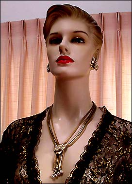 a beautiful vintage costume jewelry parure