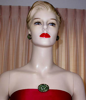 a beautiful vintage costume jewelry parure