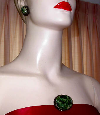 a beautiful vintage costume jewelry parure