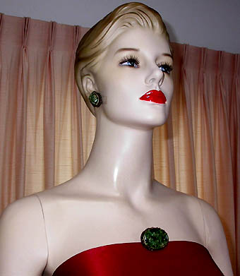 a beautiful vintage costume jewelry parure