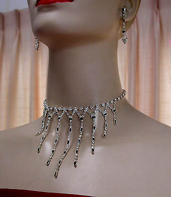 a beautiful vintage costume jewelry parure