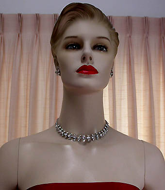 a beautiful vintage costume jewelry parure