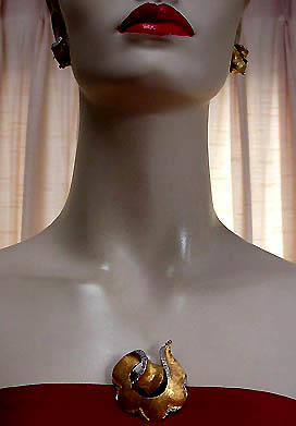 a beautiful vintage costume jewelry parure