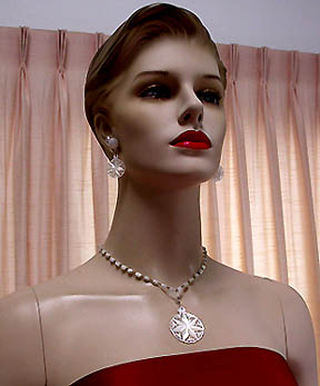 a beautiful vintage costume jewelry parure
