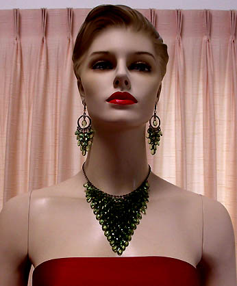 a beautiful vintage costume jewelry parure