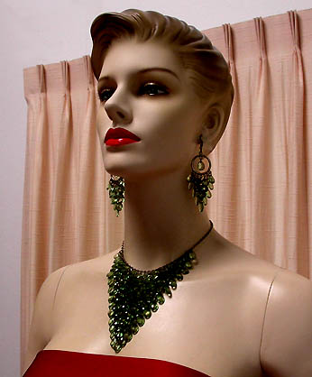 a beautiful vintage costume jewelry parure