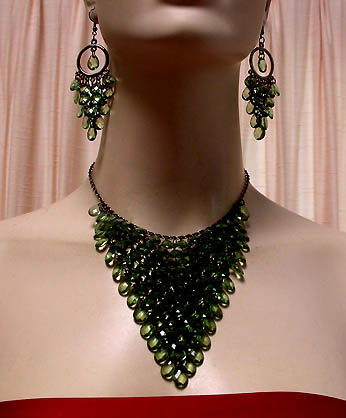 a beautiful vintage costume jewelry parure