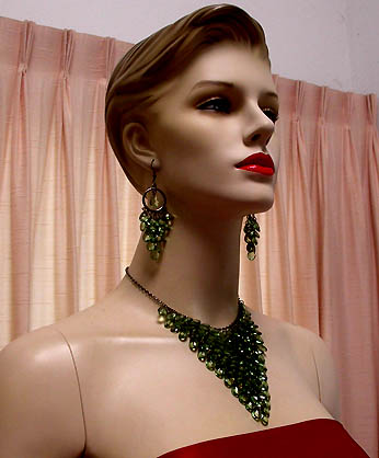 a beautiful vintage costume jewelry parure