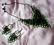a beautiful Juliana vintage costume jewelry necklace, bracelet and earrings