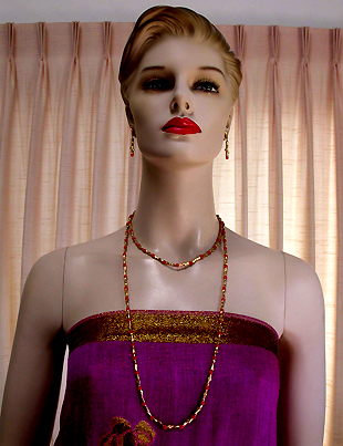 a beautiful vintage costume jewelry parure