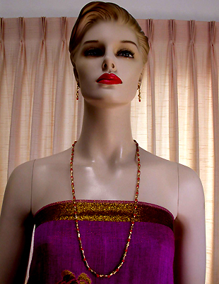 a beautiful vintage costume jewelry parure