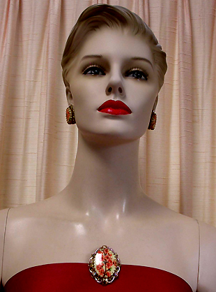 a beautiful vintage costume jewelry parure