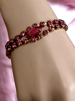 a beautiful vintage costume jewelry parure