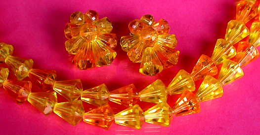 a beautiful vintage costume jewelry parure